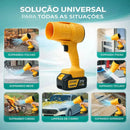 Soprador De Ar Turbo 21v Portátil Com 2 Baterias Recarregável Potente Para Folhas Pó Limpeza