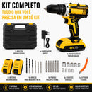 Parafusadeira e Furadeira Impacto 48v 2 Baterias + Maleta Com Acessórios Kit Completo