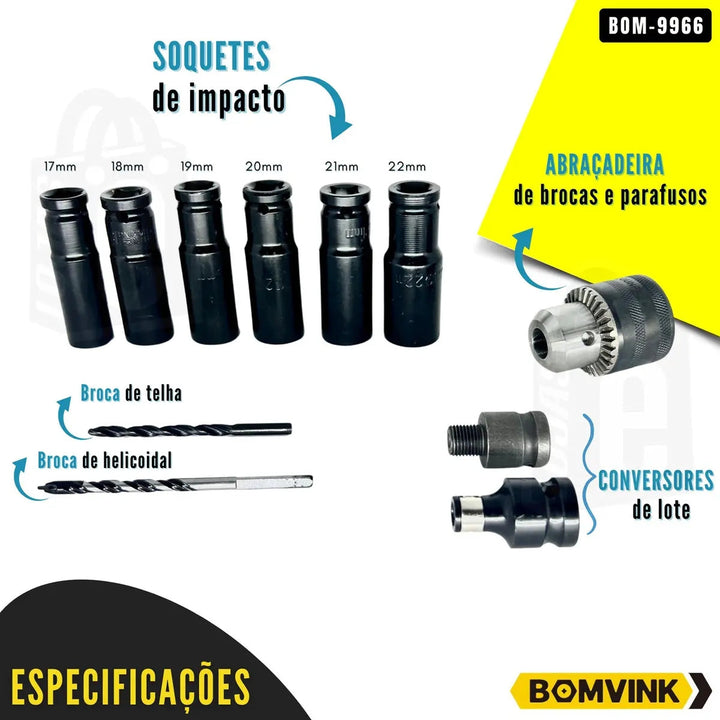 Chave De Impacto 21v 600nm - Bom 9964