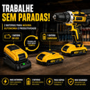 Parafusadeira e Furadeira Impacto 48v 2 Baterias + Maleta Com Acessórios Kit Completo