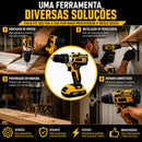 Parafusadeira e Furadeira Impacto 48v 2 Baterias + Maleta Com Acessórios Kit Completo