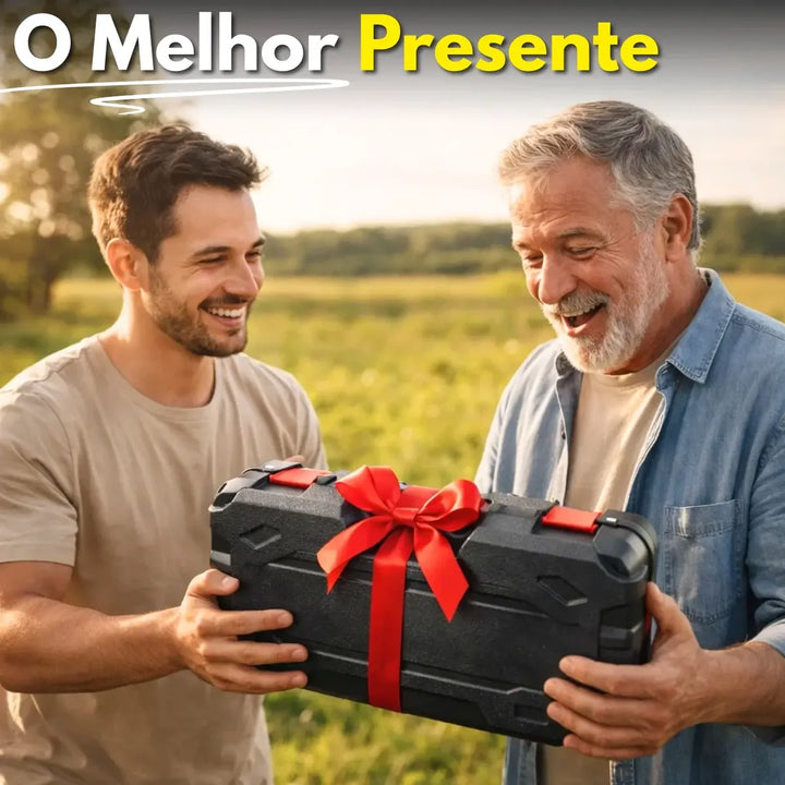 KIT COMPLETO Mini Motosserra 21V com 2 Baterias | Mais Autonomia, Cortes Precisos e Muito Menos Esforço