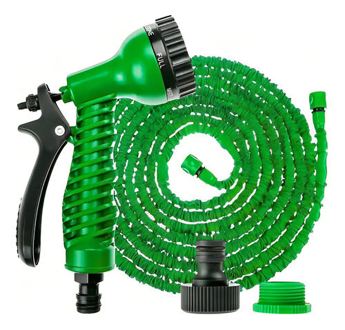Mangueira Mágica Retrátil Flexível Elástica 30 Mts 7 Jatos Jardim e Carro