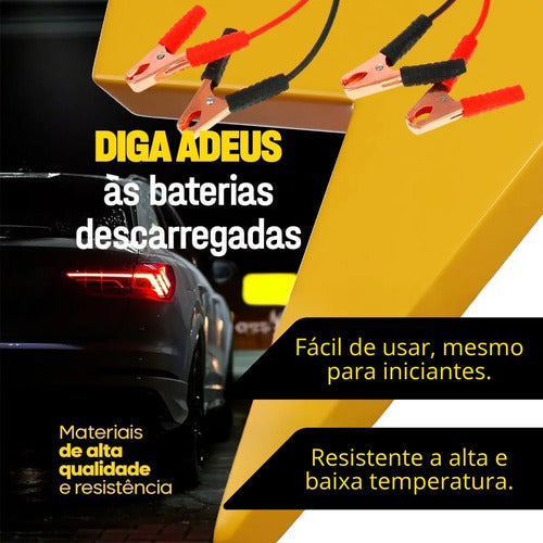 Cabo De Carga Bateria Chupeta Caminhão Carro 2,5m 800a
