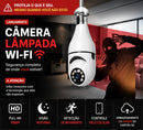 Câmera Lâmpada Wi-Fi 360° HD com Visão Noturna e Detecção de Movimento