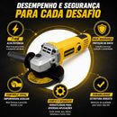 Esmerilhadeira Angular 710W Corte Metal Desbaste Profissional
