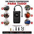 Compressor de Ar Portátil Digital Recarregável